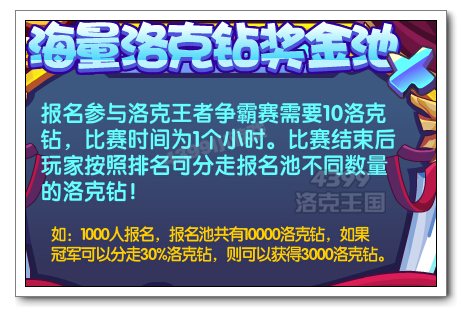 洛克王國王者爭(zhēng)霸賽規(guī)則