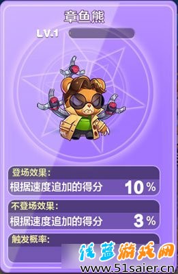 天天酷跑章魚熊
