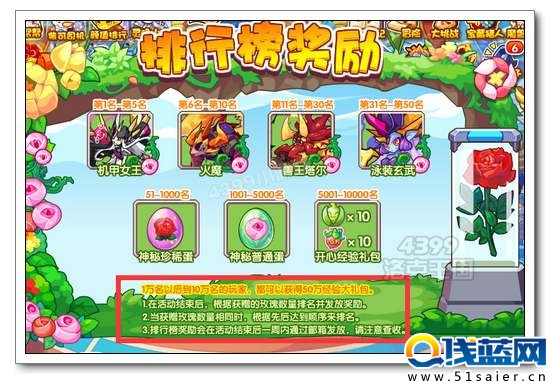 洛克王國玫瑰節