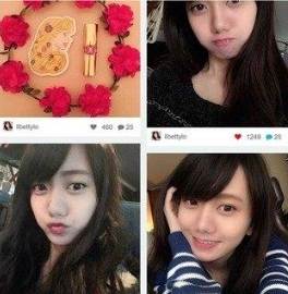臺灣?；_晴ins曬自拍照   神似“千年一遇美少女”