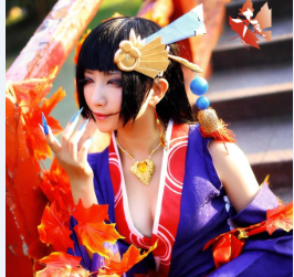 御姐雪瞳COS《陰陽師》鬼女紅葉  白皙美腿搶鏡！