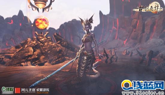 圖8 《古劍奇譚網絡版》九龍潭火幻境中的妖族