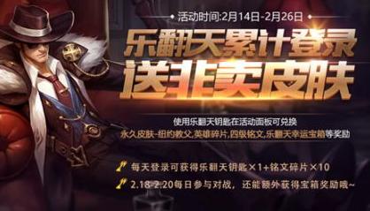 王者榮耀更新活動 2月14日登陸送非賣皮膚
