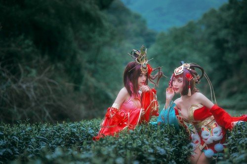 《少年三國志》美女玩家成網紅大小喬美如畫