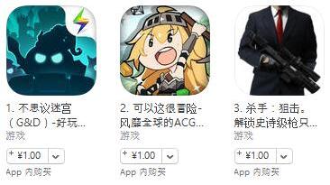 蘋果游戲 4月12日榜單：《熱血江湖》進入免費榜前十