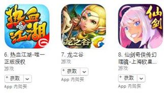 蘋果游戲 5月8日榜單：《仙劍奇俠傳幻璃鏡》進入暢銷榜前十