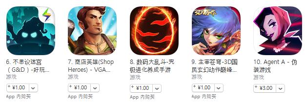蘋果游戲 7月19日榜單：《墨江湖》進入付費榜前十
