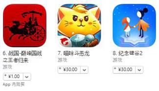 蘋果游戲 8月14日榜單：《喵咪斗惡龍》進入付費榜前十