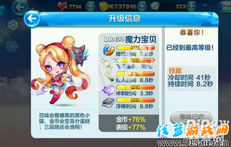 天天酷跑貓小魅和魔力寶貝哪個好 最新美少女實力pk