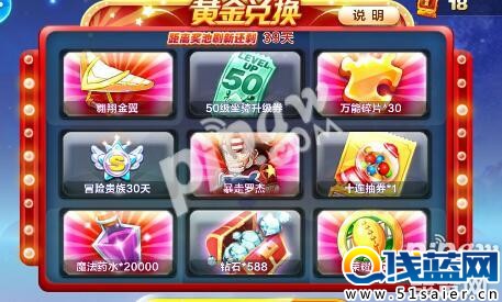天天酷跑黃金獎池更新