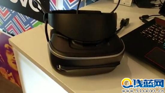 联想今日透过美国多家媒体曝光新款头戴式VR装置原型（图片来源：Tom’s Guide视频）