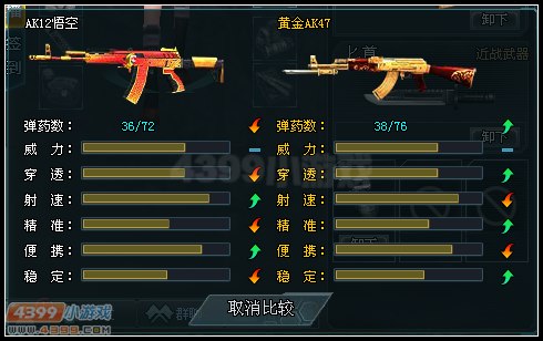 生死狙擊黃金AK和AK12悟空對(duì)比