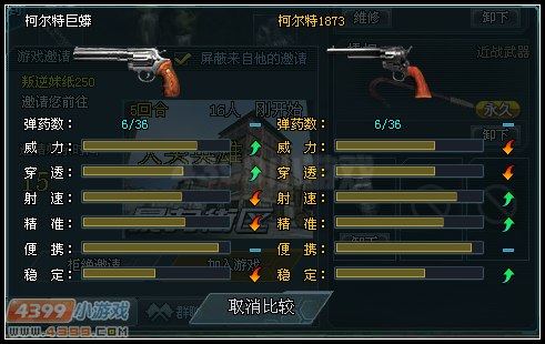 生死狙擊柯爾特1873和柯爾特巨蟒的對(duì)比