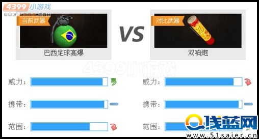 生死狙擊巴西足球高爆對(duì)比雙響炮