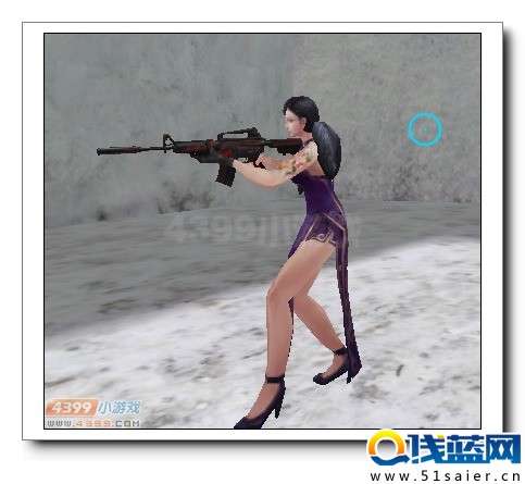生死狙擊M4A1戰(zhàn)意第三人稱手持圖