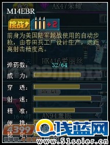 生死狙擊M14ERB屬性