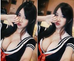 韓國女主播李秀彬“最強娜美身材”又曬新照  網友：衣服撐壞了怎么辦？