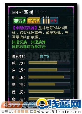 生死狙擊M4A4軍魂數(shù)據(jù)圖