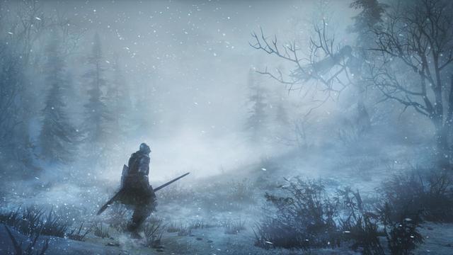 《黑暗之魂3》首个DLC演示曝光 冰天雪地中大战