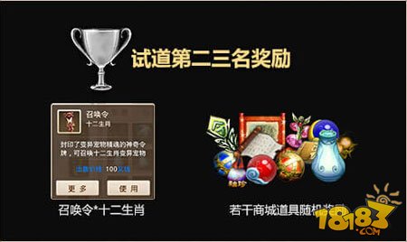 帥氣無比的試道王者 全新試道大會獎勵全解