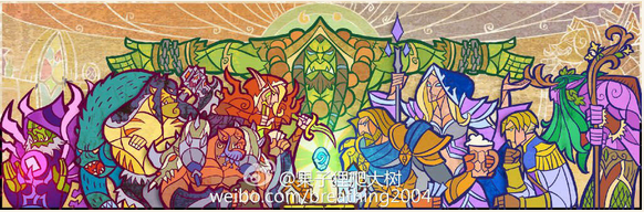 魔獸世界玻璃畫