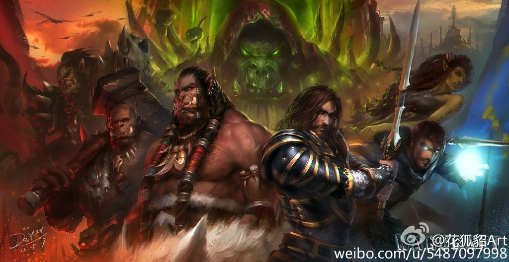 魔獸電影手繪海報
