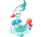 洛克王國華貴天鵝-藍珠天鵝-翠頂天鵝技能表進化圖種族值
