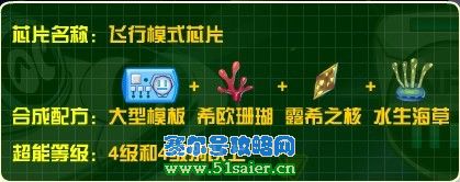 賽爾號飛行芯片合成公式