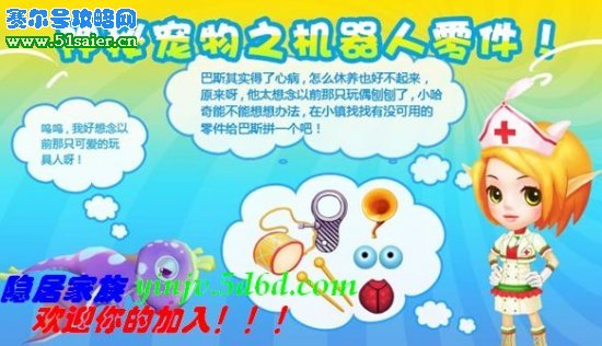 哈奇小鎮5月28日攻略 幫巴斯治心病 機器人零件在哪里找