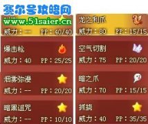 洛克王國火神技能表及洛克王國火花技能分析