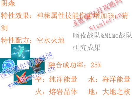 賽爾號特性陰森配方