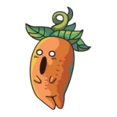 摩爾勇士驚訝蘿卜