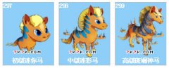 奧拉星迷你馬,迷彩馬,斑斕神馬技能表進化圖