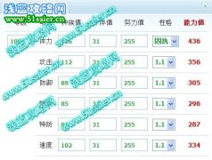 賽爾號肯佩德種族值和滿個體判斷數據