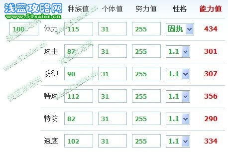 帕多尼種族值和極限能力值