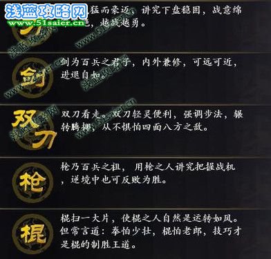 武林至尊職業選擇及心法特色 