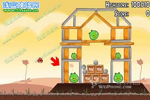 憤怒的小鳥第3-5關圖文攻略