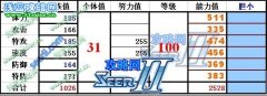 賽爾號(hào)2種族值（迪蘭特、拉奧葉、休羅斯）