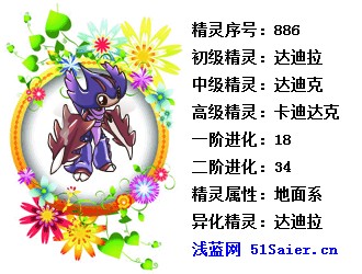 賽爾號異能精靈卡迪達克