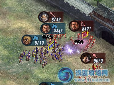 兵科分為【槍兵】【騎兵】【弓兵】三種