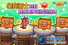 龍斗士圣龍騎士特權 獨享更多寵物訓練臺