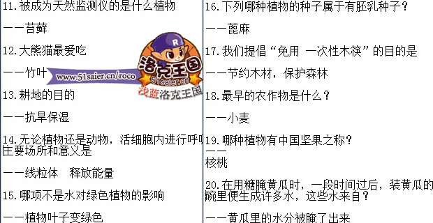 洛克王國農(nóng)場團隊答題答案
