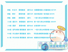 洛克王國羽多技能表 小天使技能表