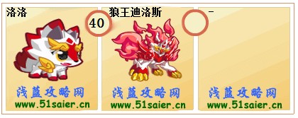 奧拉星洛洛-狼王迪洛斯進化圖