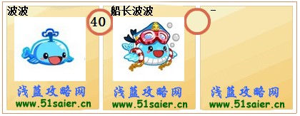 奧拉星波波-船長波波進化圖