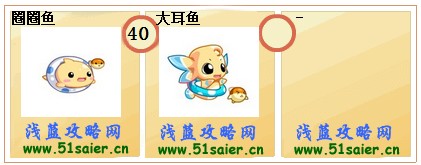 奧拉星圈圈魚-大耳魚進化圖