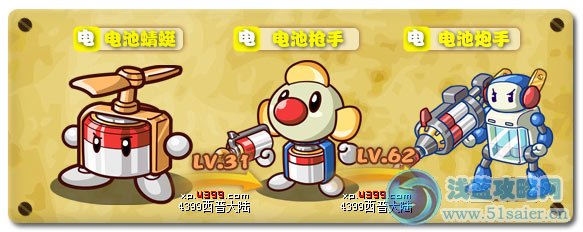 西普大陸電池炮手技能表