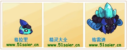 賽爾號格拉里-格雷迪進化圖
