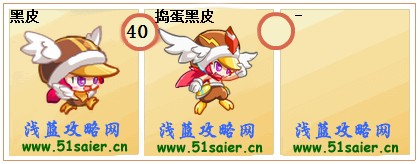 奧拉星黑皮-搗蛋黑皮進化圖