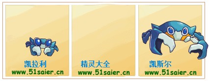 賽爾號凱拉利-凱斯爾進化圖
